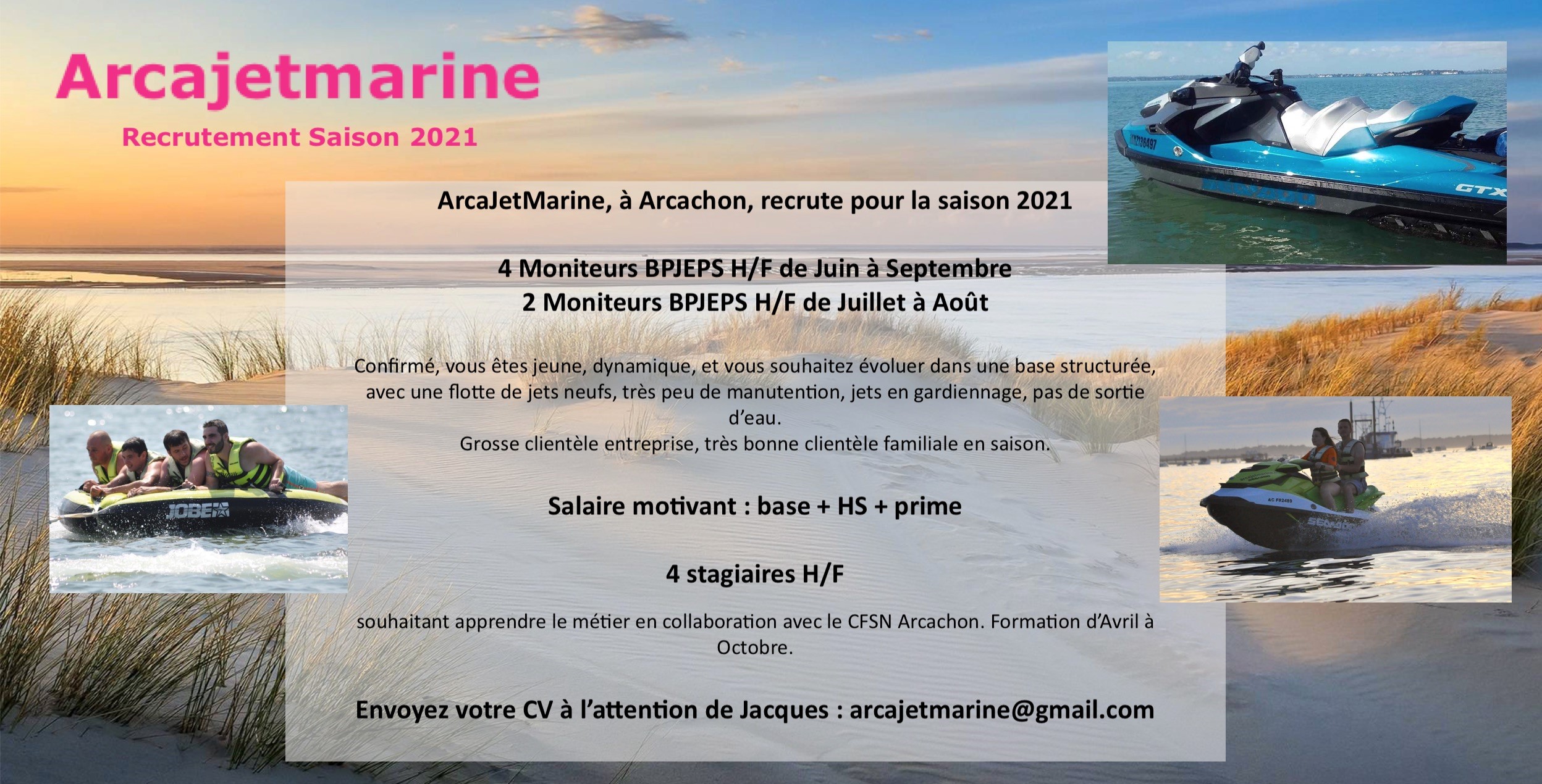 Emploi Moniteur Jet